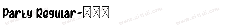 Party Regular字体转换